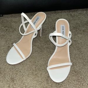 Steve Madden Gabriella white heels
